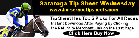 Saratoga Tip Sheet Wednesday